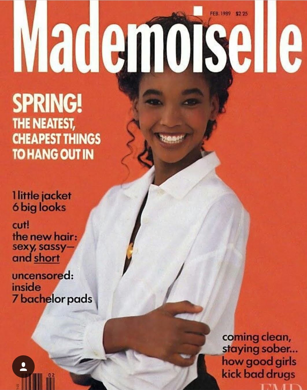 Beverly Peele's 1989 Mademoiselle cover